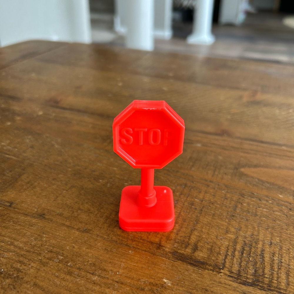 Fisher Price Little People 1986 stop sign as is